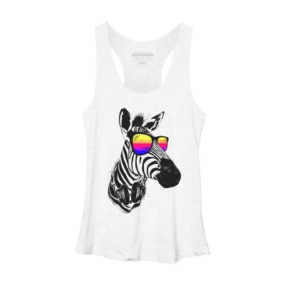 Women's Design By Humans Cool Zebra By Clingcling Racerback Tank Top 7 Women's Design By Humans Cool Zebra By Clingcling Racerback Tank Top - Image 7