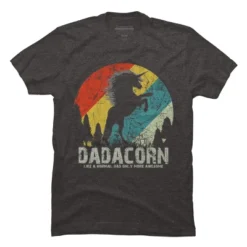 Men's Design By Humans Dadacorn Like A Normal Dad, More Awesome By Shirtpublic T-Shirt -Design By Humans GUEST 83645105 48b2 453c b725 13aa75e99308