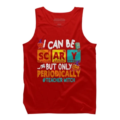 Men's Design By Humans I Can Be Scary But Only Periodically Science Halloween Gifts By Lenxeemyeu Tank Top 5 Men's Design By Humans I Can Be Scary But Only Periodically Science Halloween Gifts By Lenxeemyeu Tank Top - Image 5