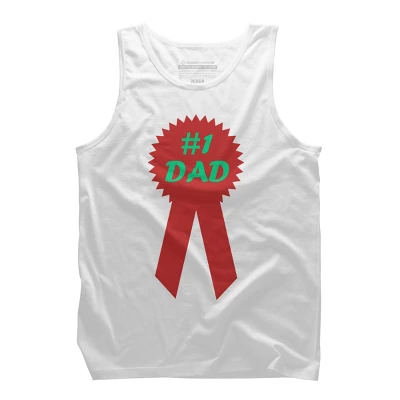 Men's Design By Humans #1 DAD Ribbon By Tank Top 6 Men's Design By Humans #1 DAD Ribbon By Tank Top - Image 6