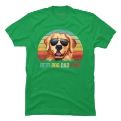Men's Design By Humans Best Dog Dad Ever Golden Retriever By LuckyCharm99 T-Shirt -Design By Humans GUEST 8593dca8 8940 4f42 a45b b3dea8c846a5