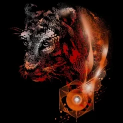 Men's Design By Humans Tiger Wild Dimension By Alnavasord Tank Top