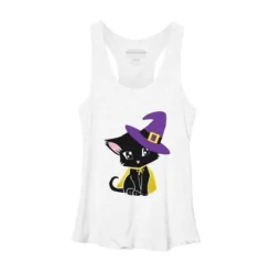 Women's Design By Humans Halloween Cat By AdrianaOliveira Racerback Tank Top -Design By Humans GUEST 87c277bf 5a02 4d9a 845a 618eed04043b