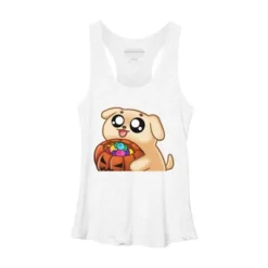 Women's Design By Humans Halloween Candy Pup By Puppers Racerback Tank Top -Design By Humans GUEST 8820c822 33b0 4f3c a2fd 428038ab552a