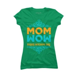 Junior's Design By Humans Happy Mother's Day Mom Wow By Tmsarts T-Shirt -Design By Humans GUEST 89152306 964e 443f aa63 bd253c1a06be