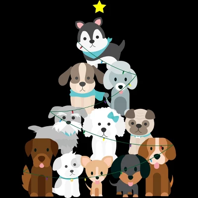 Men's Design By Humans Christmas Tree Dogs By GiftsIdeas Tank Top 1 Men's Design By Humans Christmas Tree Dogs By GiftsIdeas Tank Top