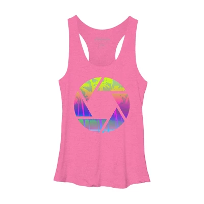 Women's Design By Humans Capture The Summer By Clingcling Racerback Tank Top 3 Women's Design By Humans Capture The Summer By Clingcling Racerback Tank Top - Image 3