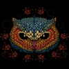 Junior's Design By Humans Owl Face By LetterQ T-Shirt