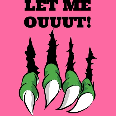 Women's Design By Humans Let The Monster Out Halloween By ArtStyleAlice Racerback Tank Top 1 Women's Design By Humans Let The Monster Out Halloween By ArtStyleAlice Racerback Tank Top