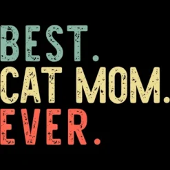 Men's Design By Humans Best Cat Mom Ever Funny Mommy Vintage Gift Christmas T-Shirt By Mothersdaygift Tank Top