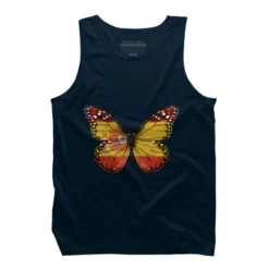 Men's Design By Humans Butterfly Flag Of Spain By GiftsIdeas Tank Top -Design By Humans GUEST 8e101c3a 9069 4800 80ae 22a3365a942f