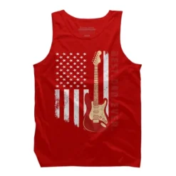 Men's Design By Humans Best Dad Ever Guitar And Flag By MINHMINH Tank Top -Design By Humans GUEST 8ef4b373 3b1d 40f9 a0a2 0cdc09c9d9cb