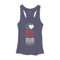Women's Design By Humans Mother's Day I Love My Mom By Tmsarts Racerback Tank Top -Design By Humans GUEST 8f7a8ae4 7685 4a7a a61a 8b2c67222cf0