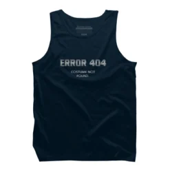 Men's Design By Humans Error 404 Costume Not Found, Halloween Design By InfaredDesigns Tank Top -Design By Humans GUEST 8fd9b87b bdba 4049 a023 e39d93a2c7fe