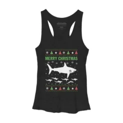 Women's Design By Humans Shark Christmas By Sophialada Racerback Tank Top 6 Women's Design By Humans Shark Christmas By Sophialada Racerback Tank Top -Design By Humans GUEST 9187625c 3a1b 453d 9d05 c34e073adf1a