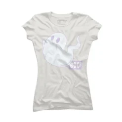 Junior's Design By Humans Boo Cute Ghost Halloween Cute Design By BoogieCreates T-Shirt -Design By Humans GUEST 92b796ea f213 432e a86b db1c7f9a68de