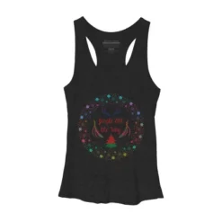 Women's Design By Humans Christmas Jingle All The Way Snowflake Circle By Famenxt Racerback Tank Top -Design By Humans GUEST 92f85d8f 13f8 43da 90ba 8db894050b38