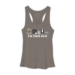Women's Design By Humans I'm This Old By KaratePanda Racerback Tank Top -Design By Humans GUEST 935624fc f1eb 46e1 af0c 8091b7bf2fe9