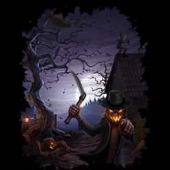 Men's Design By Humans Evil Pumpkins By Chriskar Tank Top