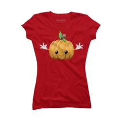 Junior's Design By Humans Halloween Pumpkin Monster 6 By LironPeer T-Shirt -Design By Humans GUEST 9427c0cd 0bc4 4496 b0b6 587df9d2d771