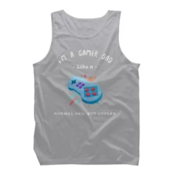 Men's Design By Humans Gamer Dad Like A Normal Dad, But Cooler By KaiHamilton Tank Top -Design By Humans GUEST 944e2cf6 e837 4e51 8f5c 0e9f80f0fdd5