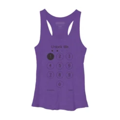 Women's Design By Humans Unlock Me By Clingcling Racerback Tank Top -Design By Humans GUEST 948832c1 9cc9 47bb bbab 696078617f9c