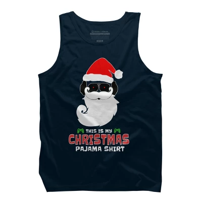 Men's Design By Humans This Is My Christmas Pajama Shirt Gamer Video Game Santa By TELO213 Tank Top 5 Men's Design By Humans This Is My Christmas Pajama Shirt Gamer Video Game Santa By TELO213 Tank Top - Image 5