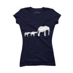 Junior's Design By Humans Animal Lover Gift Africa Safari Animals Family Elephant By Lenxeemyeu T-Shirt -Design By Humans GUEST 95c3b6ad 6bd5 4b8b ad2d 1884b4d767ec