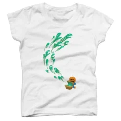 Girl's Design By Humans It's Time For Halloween By SINDAR T-Shirt -Design By Humans GUEST 96c775af f290 4103 9509 531fe8c7e29a