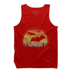 Men's Design By Humans Vintage Retro Vampire Bats Halloween Costume By Chos Tank Top -Design By Humans GUEST 996f5344 0af8 4dad 9199 7b9ac8f77040