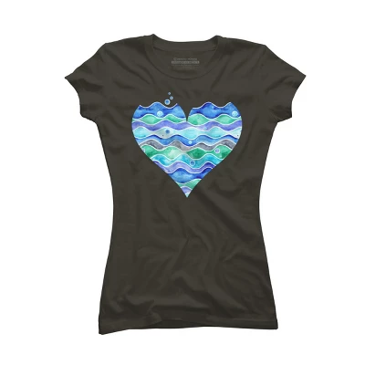 Junior's Design By Humans A Sea Of Love (white) By Timone T-Shirt 6 Junior's Design By Humans A Sea Of Love (white) By Timone T-Shirt - Image 6