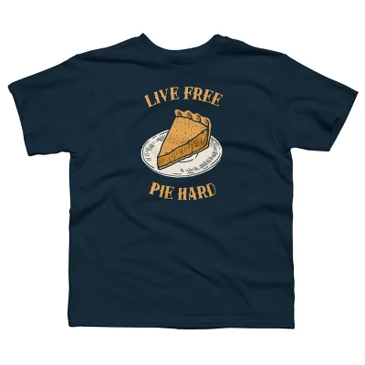 Boy's Design By Humans Live Free Pumpkin Pie Hard By Dumbshirts T-Shirt 3 Boy's Design By Humans Live Free Pumpkin Pie Hard By Dumbshirts T-Shirt - Image 3