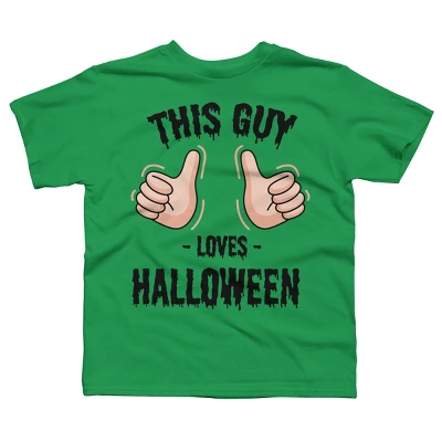 Boy's Design By Humans This Guy Loves Halloween By MultimediaOne T-Shirt 4 Boy's Design By Humans This Guy Loves Halloween By MultimediaOne T-Shirt - Image 4
