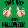 Boy's Design By Humans This Guy Loves Halloween By MultimediaOne T-Shirt