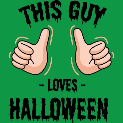 Boy's Design By Humans This Guy Loves Halloween By MultimediaOne T-Shirt 1 Boy's Design By Humans This Guy Loves Halloween By MultimediaOne T-Shirt