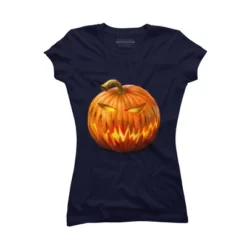 Junior's Design By Humans Jack O'Lantern By Ldarro T-Shirt -Design By Humans GUEST 9aa9c0a5 7ce2 4d08 b66f 170c1b01c838