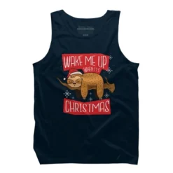 Men's Design By Humans Christmas Sloth By ArtStyleAlice Tank Top 9 Men's Design By Humans Christmas Sloth By ArtStyleAlice Tank Top -Design By Humans GUEST 9b192dbb 7a0b 48d2 bb7b fe643cd781d2