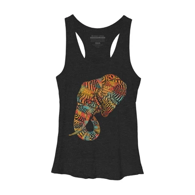 Women's Design By Humans Elephant (Majestic) By Kase Racerback Tank Top 3 Women's Design By Humans Elephant (Majestic) By Kase Racerback Tank Top - Image 3