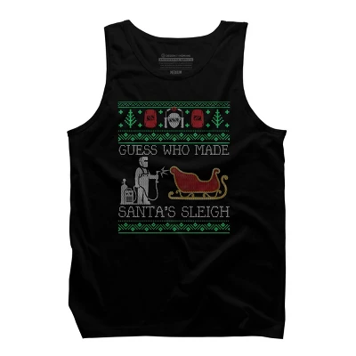 Men's Design By Humans Christmas Welder Welding Xmas Funny Welder Ugly Christmas Sweate By Pahari Tank Top 4 Men's Design By Humans Christmas Welder Welding Xmas Funny Welder Ugly Christmas Sweate By Pahari Tank Top - Image 4