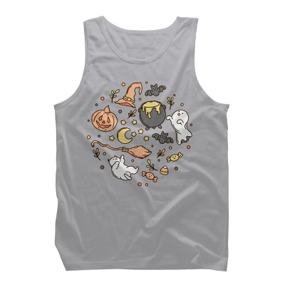 Men's Design By Humans Halloween By Kimprut Tank Top 3 Men's Design By Humans Halloween By Kimprut Tank Top - Image 3