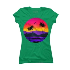 Junior's Design By Humans The Color Of Paradise By Clingcling T-Shirt -Design By Humans GUEST 9ca4fc94 b752 478c 9f0f b3daeaf321bd