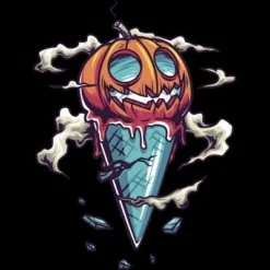 Men's Design By Humans Ice Cream Halloween By Onemoredesign Tank Top