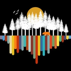 Men's Design By Humans Retro Nature's Valley By NomAdartStudio Tank Top