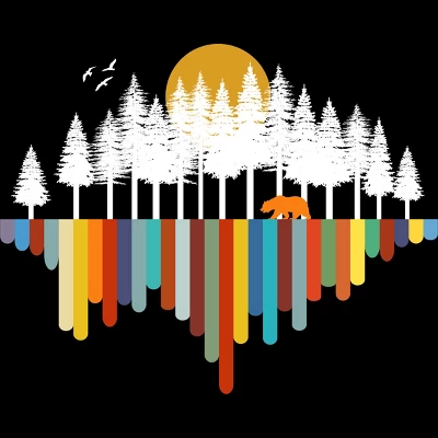 Men's Design By Humans Retro Nature's Valley By NomAdartStudio Tank Top 1 Men's Design By Humans Retro Nature's Valley By NomAdartStudio Tank Top