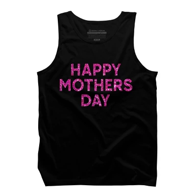 Men's Design By Humans Happy Mother's Day Confetti Text By MeowShop Tank Top 2 Men's Design By Humans Happy Mother's Day Confetti Text By MeowShop Tank Top - Image 2