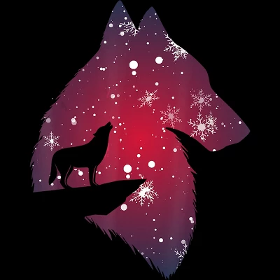 Junior's Design By Humans Funny Christmas Wolf With Snowfall Outfit Adults Baby Kids T-Shi By NekoShop T-Shirt 1 Junior's Design By Humans Funny Christmas Wolf With Snowfall Outfit Adults Baby Kids T-Shi By NekoShop T-Shirt