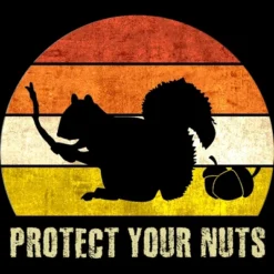 Men's Design By Humans Retro Squirrel Protect Your Nuts By Stellaandgrace Tank Top