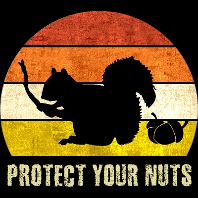 Men's Design By Humans Retro Squirrel Protect Your Nuts By Stellaandgrace Tank Top 1 Men's Design By Humans Retro Squirrel Protect Your Nuts By Stellaandgrace Tank Top