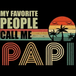 Men's Design By Humans My Favorite People Call Me Papi By Natasashoppu Tank Top