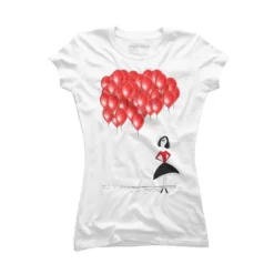 Junior's Design By Humans 99 Red Balloons By AhaC T-Shirt -Design By Humans GUEST 9f78ecf9 8747 48b5 9556 51fa3d675c14